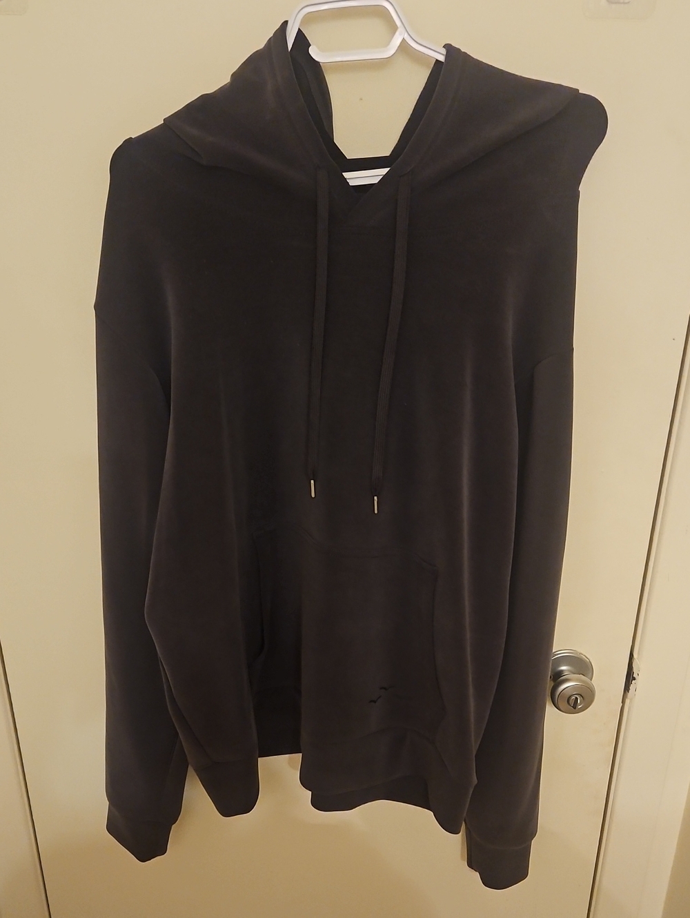 Men's Black Hooded Sweatshirt with Front Pocket
